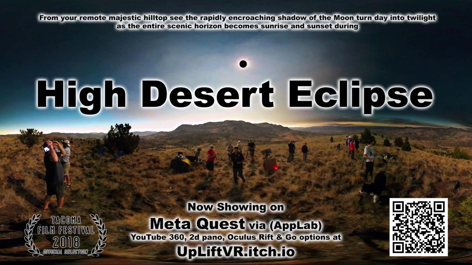 High Desert Eclipse Poster